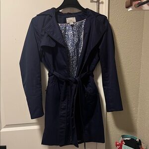 H&M Dark Blue Trench Coat